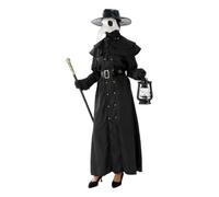 CGTQROVR Plague Doctor Costume, Halloween Costumes for Adults, S | Authentic plague doctor Costume, full accessory kit, ideal for adult Halloween events