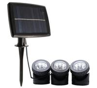CGTQROVR Solar Pond Lights 3 X 6led Underwater Pond Lights with Solar Panel Spotlight for Fish Tank Garden Pool Landscape Outdoor