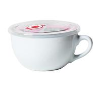 CGTQROVR Soup Mug with Handle and Lid 700ml Microwavable Dishwasher Safe Ceramic Soup Bowl Vintage & Glazed Bowl for Salad Cereal & More Home Accessory