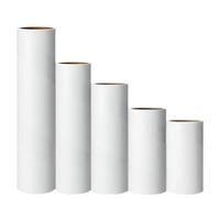 CGUOHU 10 Rolls Tearable Lint Sticking Roller Paper,Pet Hair Cleaning Sticky Rollers Replacement Core For Home(Height 12cm)