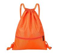 CGUOHU Basketball Bag Basketball Bag Outdoor Sports Drawstring Pocket Race Helmet Storage Waterproof Oxford Fitness Backpack Folding Unisex Gym(Orange,50x42cm)