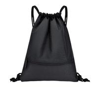 CGUOHU Basketball Bag Basketball Bag Outdoor Sports Drawstring Pocket Race Helmet Storage Waterproof Oxford Fitness Backpack Folding Unisex Gym(Black,50x42cm)