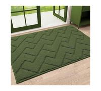 CGUOHU Bath Mat Non Slip Door Mats Household Door Mat Kitchen Kitchen Waterproof Rug Indoor Easy Clean Absorbent Mat(Green)