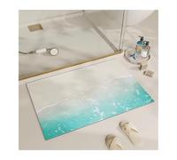 CGUOHU Bath Mat Summer Beach Peaceful Tropical Scenery Bath Mat Non Slip Absorbent Mat,Bathroom Mat Soft Area Rug For Bathtub Home Decor(Color 2,40X60CM)