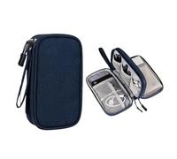 CGUOHU Cable Organiser Bag 2pcs Travel Portable Digital Product Storage Bag USB Data Cable Organizer Headset Charging Treasure Box(Blue)