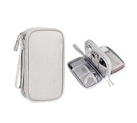 CGUOHU Cable Organiser Bag 2pcs Travel Portable Digital Product Storage Bag USB Data Cable Organizer Headset Charging Treasure Box(Dark Gray)