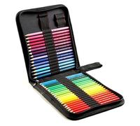 CGUOHU Marker Organiser 1PSC 36/48/72 Hole Pen Curtain Black Folding Pencil case Color Pencil Pen Insert Professional Painting Pencil Bag Student Stationery for Home Classroom(Small)