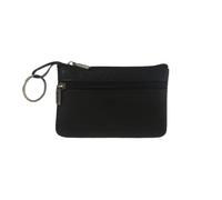 CGUOHU Men's Wallets 1pcs Men's Wallets Men Retro Slim Purse Zipper Around Wallet Solid Unisex Handbag with Card Slots Coin Pocket(Black)