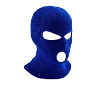 CGUOHU Ski Mask 2Pcs 3 Holes Full Face Cover Ski Mask Hat Windproof Knit Beanies Bonnet Winter Warm Unisex Cap(Blue)