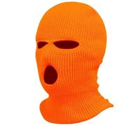 CGUOHU Ski Mask 2Pcs Full Face Cover Ski Mask Hat Knitted Hats Outdoor Cycling Ear Protection Beanies Men(Orange)