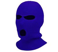 CGUOHU Ski Mask 2Pcs Full Face Cover Ski Mask Hat Knitted Hats Outdoor Cycling Ear Protection Beanies Men(Blue)