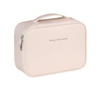 CGUOXHOSU Free to split makeup bag, large capacity multifunctional makeup storage bag, Feel free to split and store - Milk Apricot White, Vintage