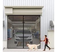 CGUOZI Magnetic Screen Door 190 x 230 cm Magnetic Fly Screen with Full Frame to Bottom Seal Away from Mosquitoes Mesh Curtain for French Doors Patio Door Black