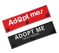 Cgvovgr Adopt Me Dog Leash Sleeve 2 Set - Includes Red and Black 2 Sleeves for Dog Owner Gift