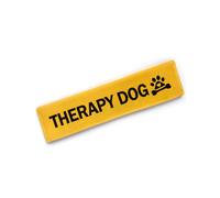 Cgvovgr Yellow Therapy Dog Leash Sleeve and Tag Alert Patch for Service, Emotional Support or Pet Dogs