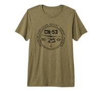 CH-53 Military Helicopter Vintage Distressed Style Design Premium T-Shirt