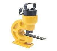 CH-60 Hydraulic Hole Punching Tool, 31T/304KN Heavy Duty Steel Hole Puncher Punching Machine with 4 Punching Dies and Padding Plate for Power Industry and Construction, 23 * 34.5cm(Yellow)