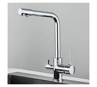 Ch Black Grey Water Filter Kitchen Faucet Modern Hot & Cold Mixer Tap for Drinking Water Easy Installat & Slish Design for Kitchen Sink Use