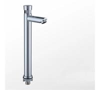 Ch Plated Water-Saving Bathroom Sink Faucet - Tall Cold Water Mixer with Delay Push Button Eco-Friendly Design Efficient Flow Control for Modern Bathrooms