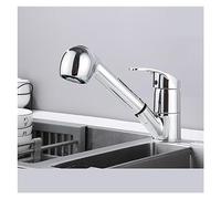 Ch Pull Down Kitchen Faucet Single Hole Hot & Cold Mixer with Retractable Spout & Stream Sprayer Deck Mounted Sink Tap for Modern Kitchens