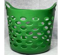 CH Washing Basket 30 Litre Laundry Clothes Hamper Storage Bin Organiser Flexible (Green)
