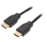CH0101 cable HDCP, HDMI 2.0 HDMI plug, 2 m black on both sides LOGILINK