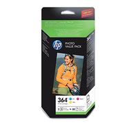 CH082EE HP 364 Photo Value Pack - Print Cartridge/Paper kit - 1 x Yellow, Cyan, Magenta