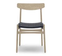 CH23 Wooden Chair Oak Soap Black Cord Carl Hansen & Søn - 5714413823761
