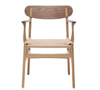 CH26 Wooden chair Carl Hansen & Søn Natural wicker / Oak / Walnut oiled - 5713018156809