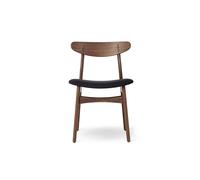 CH30P Chair upholstered Carl Hansen & Søn Frame walnut Seat fabric fiord 981 - 5714413247437