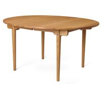 CH337 Oval Extending Dining Table Oak Lacquered Carl Hansen & Søn - 5714413897625