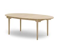 CH338 Oval dining table, extendable, oiled oak Carl Hansen & Søn - 5714413952126