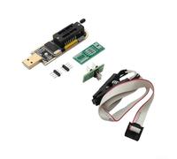 CH341A USB Flash Programmer for 24 and 25 Series with For SOIC8 SOP8 Chip Adapter, Perfect for Testing (CH341A+ test clip)