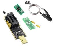 CH341A USB Programmer for EEPROM & for spi for flash for bios Writer - 24/25 Series Chip Burner with 3.3V/5V Output & Test Clip