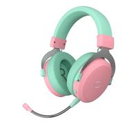 CH351 Macaron Wireless Gaming & Mobile Over-Ear Headset - 3D Surround Sound, Lightweight, 2.4GHz | Bluetooth, Built-in Sidetone, 50mm Drivers, Unidirectional | Detachable Mic, 30-Hour Battery Life