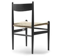 CH36 Chair without armrests Carl Hansen & Søn black oak nature braid - 5714413742154