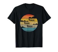 CH47 Chinook Retro Sunset Helicopter Flying CH-47 Chinook T-Shirt