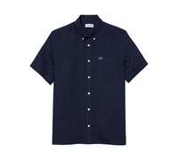 Ch5699-00 Linen Shirt - male - Lacoste - Short Sleeve Shirts - Blue - S - Shirts S