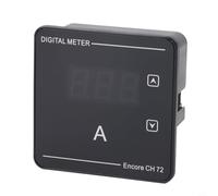 CH72 Digital Panel Meter 72x72mm AC Voltage Current Frequency Meter 50-500V 0-100A 0-99Hz for Electrical in Industrial and Commercial Systems(CH72-A)
