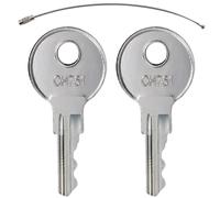 CH751 Replacement Keys for RV Camper Baggage Doors - Compatible with Motorhomes, Storage Compartments, Boats, Lockers - Fits Hillman, Southco, Hyoko, Grainger, Hunter, and More