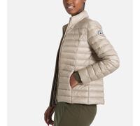 Cha Padded Jacket with High Neck and Zip Fastening beige