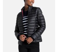 Cha Padded Jacket with High Neck and Zip Fastening Black