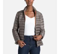 Cha Padded Jacket with High Neck and Zip Fastening taupe