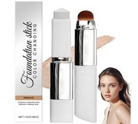 Cha/rtming Color Changing Foundation Stick,Full Coverage Cream Foundation with Brush,Cream Stick Korean Fou/ndation S/tick,Hydrating Colour Changing Fou/ndation Sti/ck for All Skin Types (Natural)