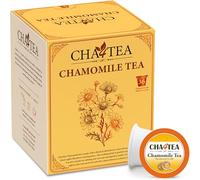 Cha4TEA Cha4Tea 36 Capsules of Pure Chamomile Herbal Tea for Keurig K-Cup Coffee Machines - Relaxing Tea/For Good Sleep/Night 36 Pieces (Pack of 1)