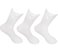 CHAAL ® 3 Ankle Bow Socks Girls Ankle socks Cotton rich school Socks with Fluffy Ribbons Bow, Back to School Sock's Uniform Party Wear Comfort Fit Sock Size 6-8 White AB