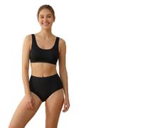 CHAAL® 3 Plain Brief Women's Brief full Combed Cotton Briefs Knickers Ladies Full Maxi Soft Stretchy Briefs Girls Cotton Pants Womens Underwear Girls Knickers, Ideal for daily wear Size 18 Black