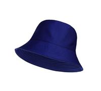 CHAAL® Adult Bucket Hat Plain Foldable Cotton Cap Sun Beach Fisherman’s Hat for Holidays Hiking Bucket Hat Unisex Fashion Men Women Outdoor Reversible Hat 56-58 CM (UK, Alpha, One Size, Navy)