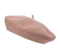 CHAAL® Adult Wool Beret Hat Women French Style Beret Hat Plain Classic Color Beret Hat, Unisex Soft Warm Outdoor Vintage Artist Hat Beanie Unisex Beret Hat Sandy Beige