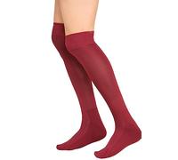 CHAAL ® Football Socks for Kids Children Rugby Hockey Sports Knee High Socks Juniors Knee High Soccer Socks Outdoor Socks Boys Rugby Hockey Football Running Socks Size 12-3 Maroon